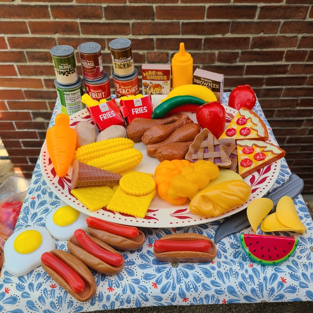 108 pieces play food large amount